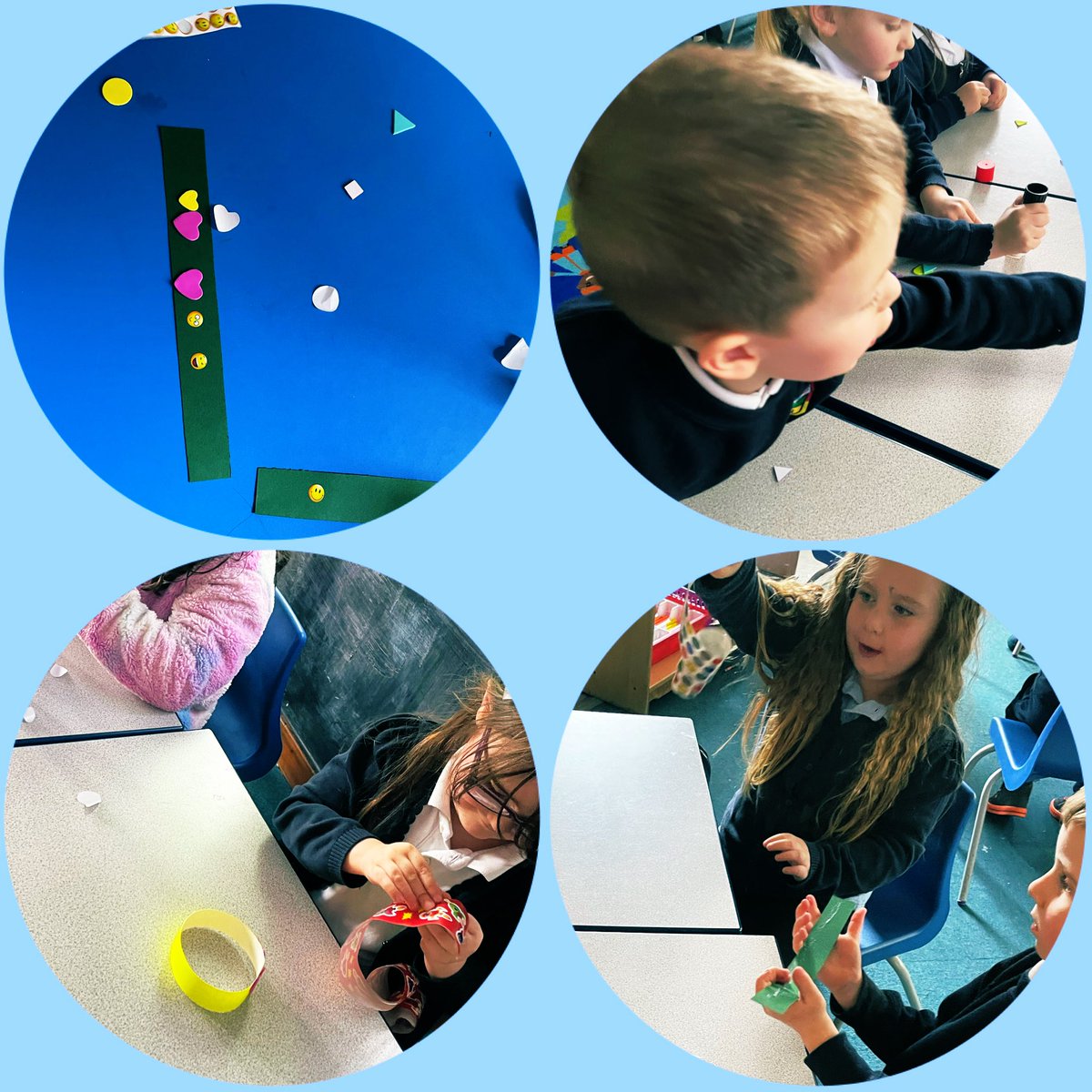 bannps's tweet photo. Today in Primary 1 they have been talking about friendship and what they like about their friends. Then following a set of instructions they made their very own friendship bracelets to give to a special friend 😃 https://t.co/EeHeTPNGc9