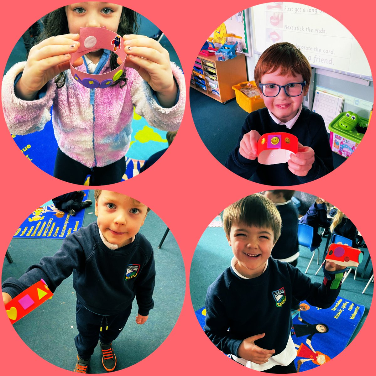 bannps's tweet photo. Today in Primary 1 they have been talking about friendship and what they like about their friends. Then following a set of instructions they made their very own friendship bracelets to give to a special friend 😃 https://t.co/EeHeTPNGc9