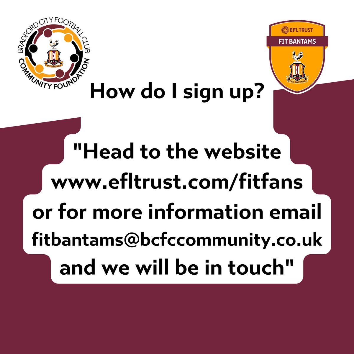 Bradford City FC Community Foundation tweet media
