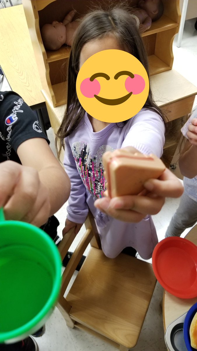 rmlester's tweet photo. These PreK kids wanted to make sure I was loved and well fed when I visited! Lots of hugs and yummy food they made for me. @chasity_bass @GISDLiteracy https://t.co/W0NPGGrBd2