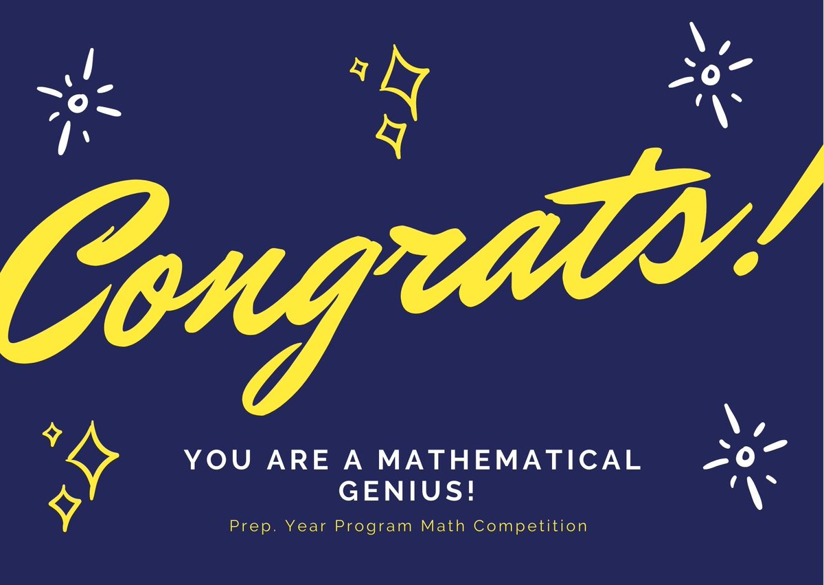 PypPsu's tweet photo. Many heartfelt congratulations to the top 10 winners of the Prep. Year Program's Math Competition! #PSUPYP โจ๐งฎ
๐ฅ 1st Place: Hazem Alhatem ๐
๐ฅ 2nd Place: Naif Fakhri ๐
๐ฅ 3rd Place: Lina Alnasi ๐ https://t.co/rRRk7qOzOS