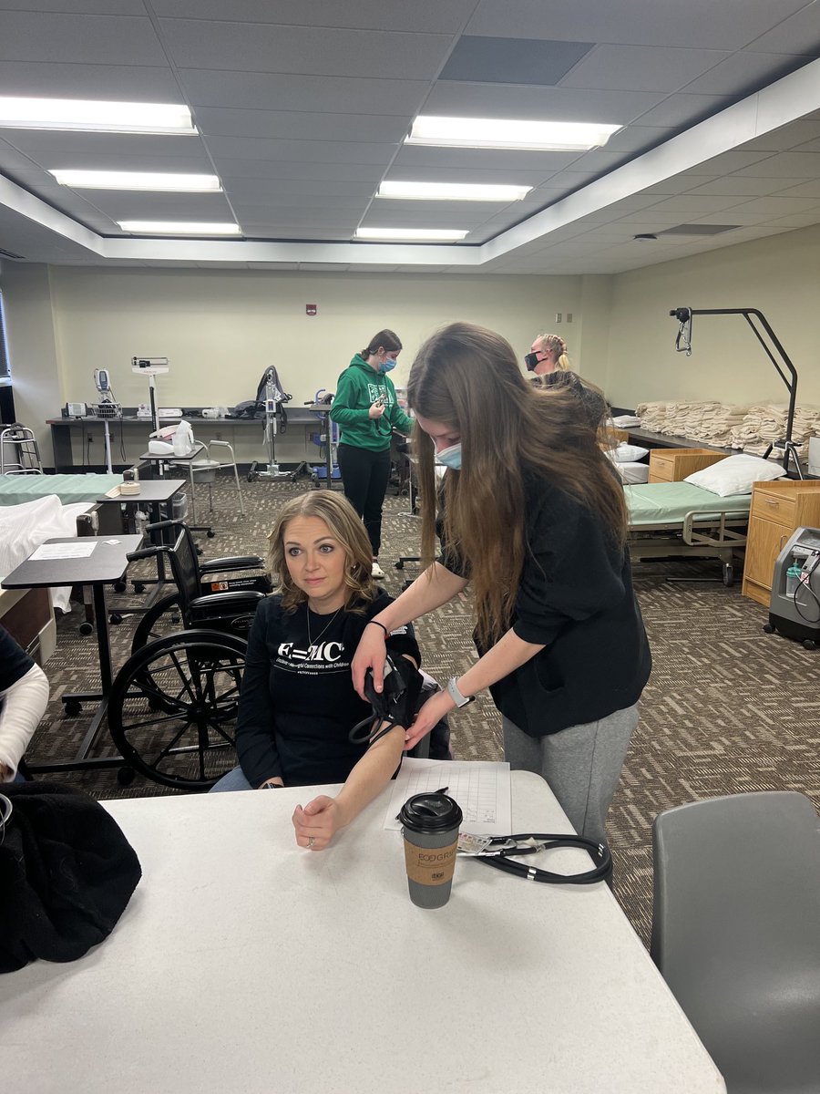 MardyMoree's tweet photo. The KOTY team visited ⁦@CampusColts⁩ today! The CNA class got to practice their vital signs skills! #261derful ⁦@MrJDitton⁩ https://t.co/VB7af3yu28