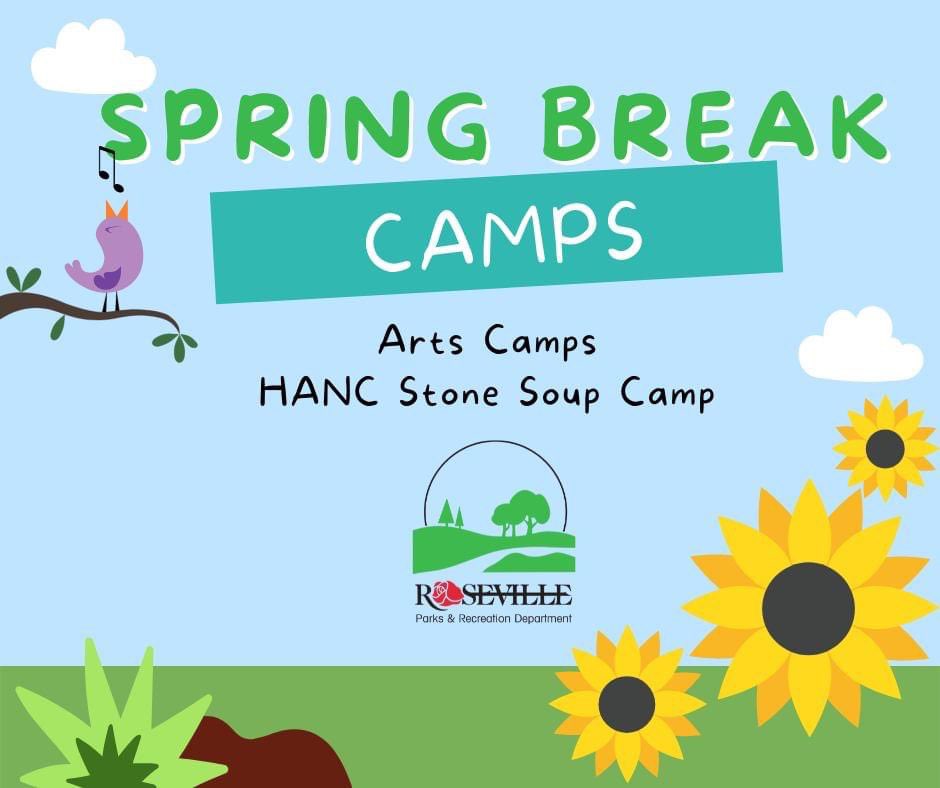 RosevilleParks's tweet image. 🌻Looking for something for your youth to do over spring break?

Roseville Parks and Recreation offers two great options to keep them busy: 
🌼 Art Camps
🌼Stone Soup Camp

Learn more: anc.apm.activecommunities.com/rosevillemn/ac…