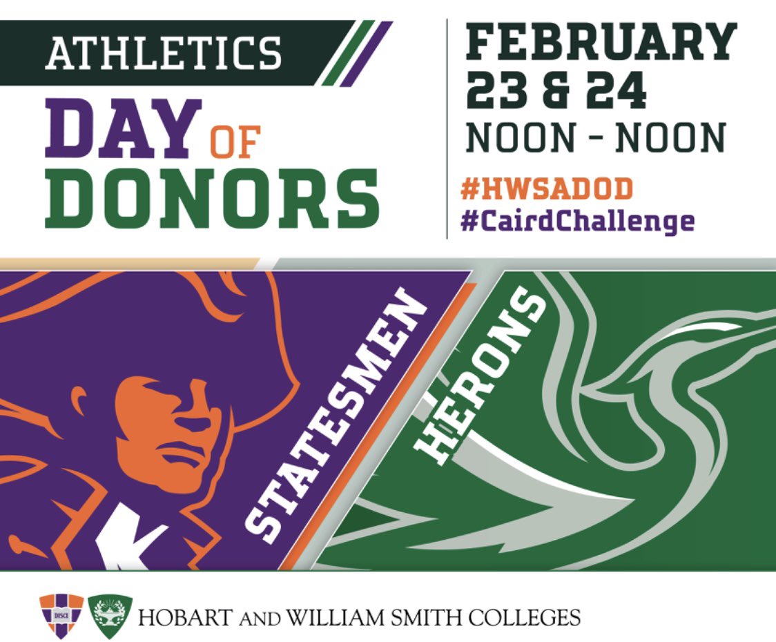 HobartHoops's tweet photo. Today is the day — Athletic Day of Donors is here! Please spread the word and consider contributing to our Hobart Basketball program. All gifts will go towards our European Trip in August 2022! #ADOD
https://t.co/1k5aBKqvcR https://t.co/6pape8OdKC