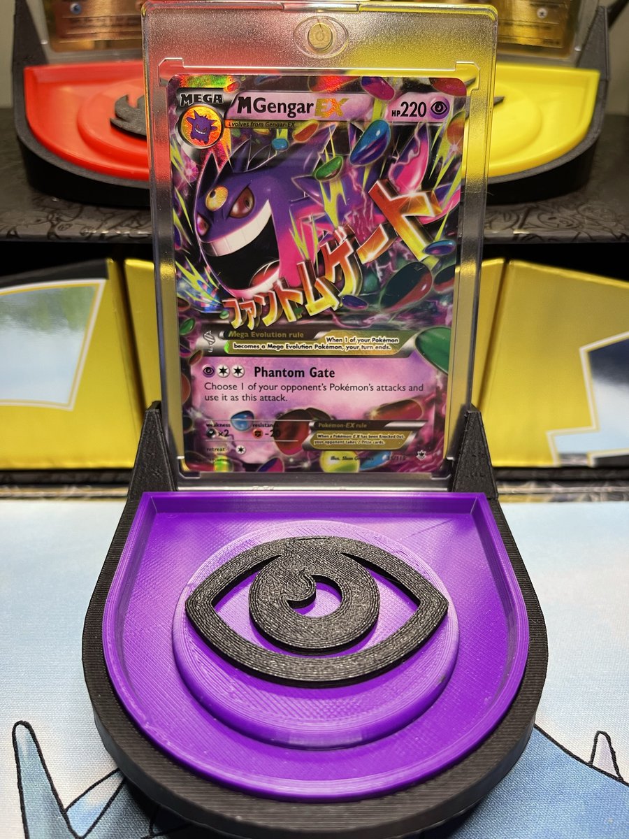 TheStricklander's tweet photo. #YURPCOTD Day 32

Set: Phantom Forces
Card: Mega Gengar EX 35/119
Reason: Love XY Mega art as well as Japanese Writing
Artist: 5ban Graphics
Stand: @MagikarpProShop https://t.co/MnzQ9oDYnE