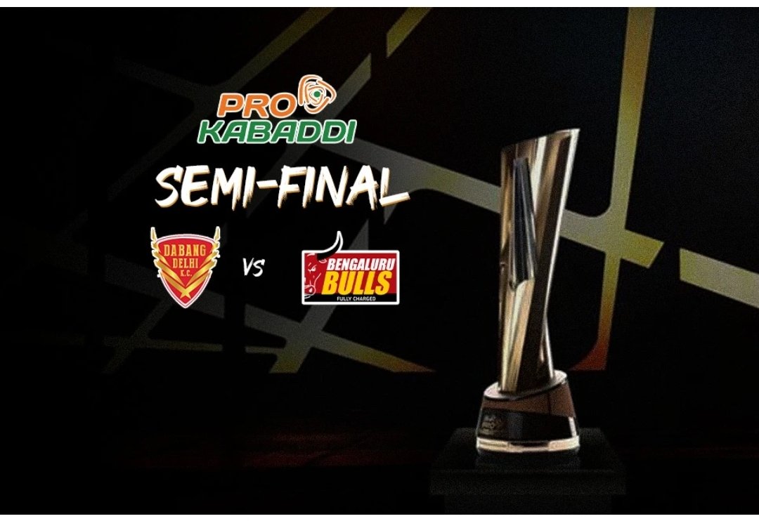 PrinceDLunatic's tweet photo. So it was #SemiFinal2 between #DabangDelhiKC vs #BengaluruBulls 
Wherw Delhi dominated Bengaluru and entered in Final
Congratulations to #DabangDelhiKC 
#PKL #LePanga https://t.co/4zV8WYtN4H