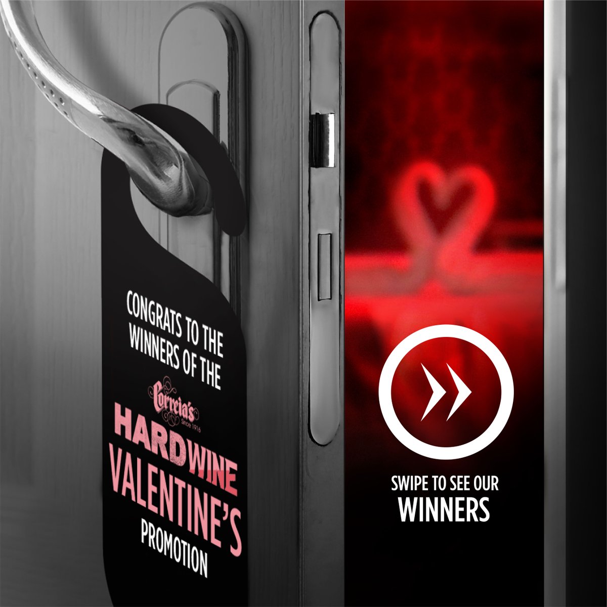 correiashrdwine's tweet photo. Congrats to our Hard Wine Valentine’s Promotion winners, hope you enjoy our stay and remember to Go Hard! #hardwine #doublepalm #valentines https://t.co/yN0s7uyg08