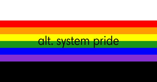 circusprincess_'s tweet photo. happy system pride day from a singlet ally! i hope every system out there has a lovely day, and wish every alter the best #did #osdd #system #systempride #systemprideday https://t.co/Rl3wF2fsMS