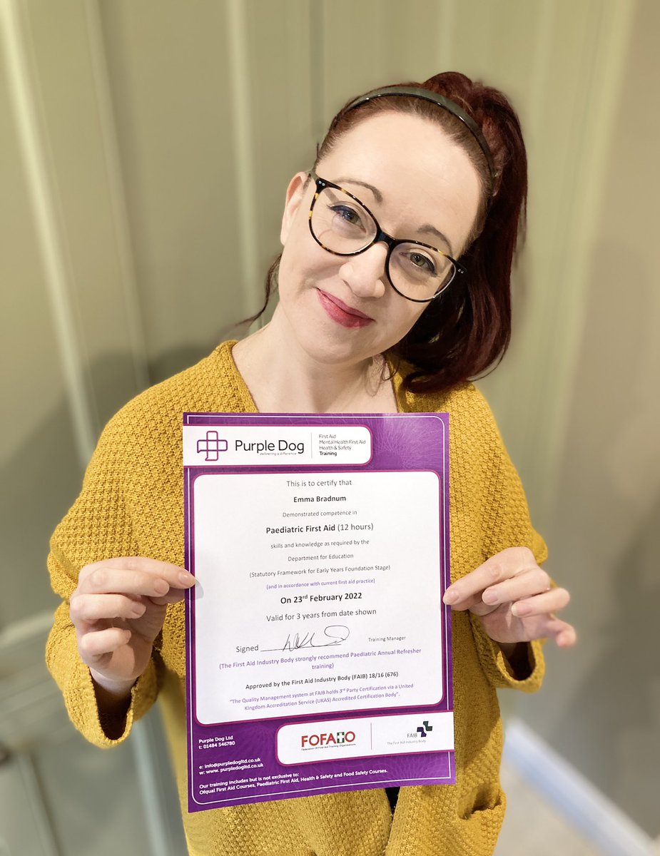 We’ve been busy for the last couple of days renewing our Paediatric First Aid Training.  We take the safety of our choir members very seriously and continually keep our training and safeguarding up to date. We highly recommended <a href="/PurplDog/">Purple Dog Training Ltd</a> for any first aid and training needs.