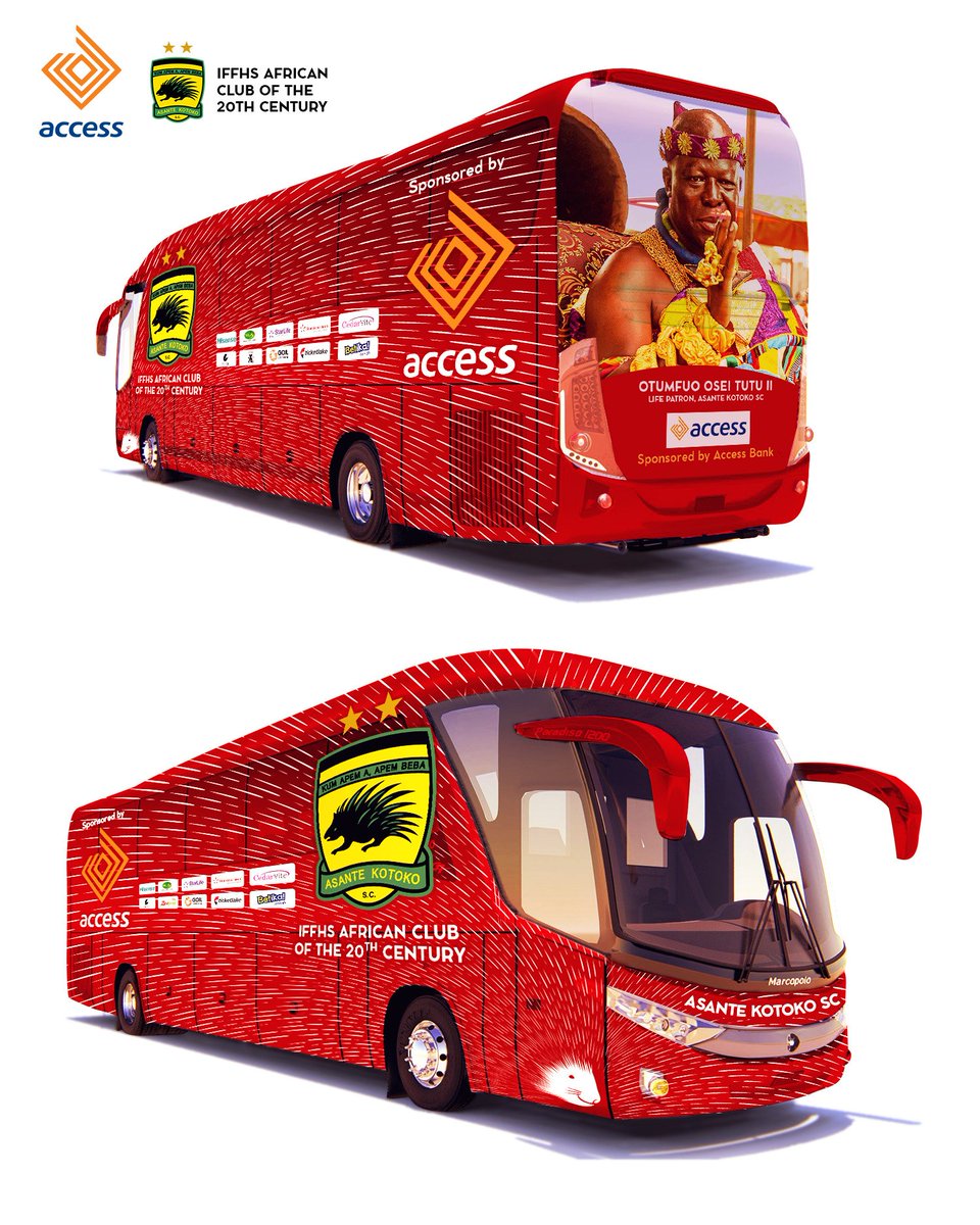 AsanteKotoko_SC's tweet photo. Brand new 2021 Volvo Marcopolo B8R Bio-Safe Executive Coach!!🚍
34+1+1 seater!! Luxurious seating💺arrangements (First ever in Gh🇬🇭)

Ladies and gentlemen, we present to you our new BUS sponsored by our new partner, @AccessBankGhana!!🚍

More details soon!!

#AKSC https://t.co/5f3XWSSfWW