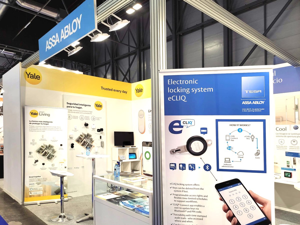 ClusterHabic's tweet photo. 👉 Del 22 al 25 de febrero podéis encontrar a varias empresas de Basque Living exponiendo producto en dos ferias en @IFEMA 
En la feria de seguridad @SICUR_ :
✔️#ARREGUI
✔️#DOMMCM
✔️#DORLET
✔️@TESAASSAABLOY

En la feria @FeriaTecnova de piscinas:
✔️@ezarri https://t.co/zmZLJjLC6g