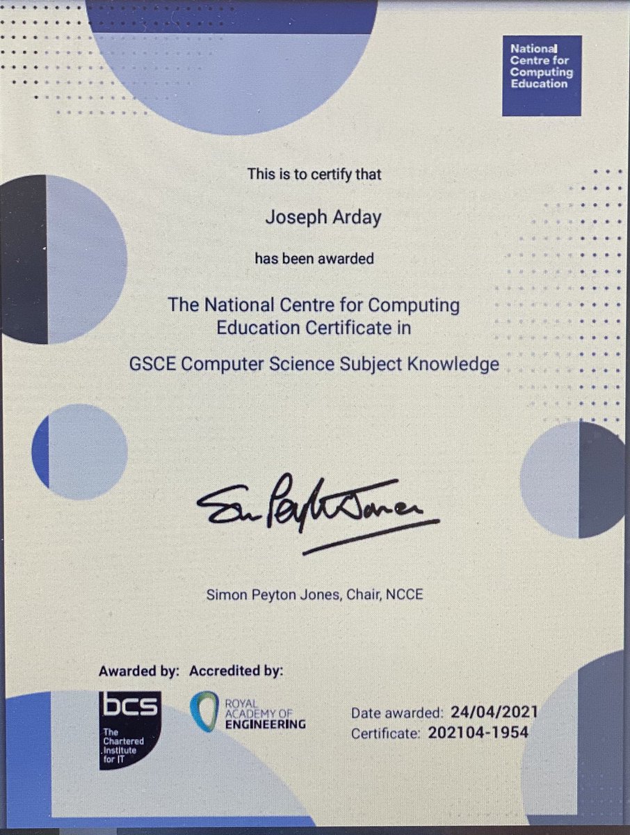 TheAverageArday's tweet photo. Received nice surprise from @WeAreComputing today.

Thank you 🤩

Finally, I got my CSA programme badge after completing the programme back in April 2021 🎉

I will add this badge to my others that I  currently have on my teacher’s lanyard 👍🏾😀

#CSAClassof22 https://t.co/JKPOVbrSTM