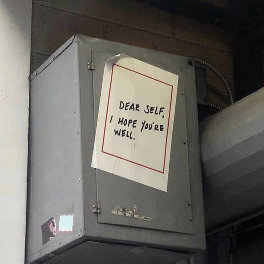 Dear self, I hope you're well.

ถึงตัวฉันเอง
ฉันหวังว่าเธอจะไม่เป็นไร..