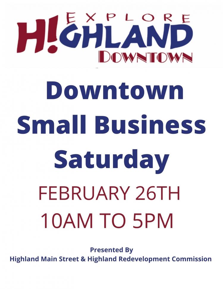 Highland Announces Monthly Small Business Saturday - PanoramaNOW Entertainment News panoramanow.com/highland-annou… via <a href="/panoramanow/">PanoramaNow Ent News</a> #DowntownHighland #HighlandIN <a href="/HighlandRDC/">Highland Redevelopment Commission</a>  @highlandmainst  @HighlandIN_COC THIS Sat. Feb 26th