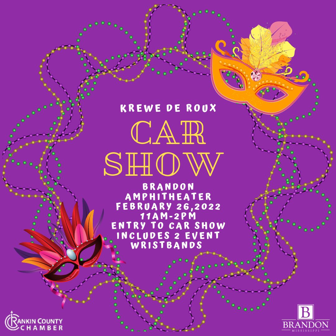 CityofBrandonMs's tweet photo. The good times are rolling @CityofBrandonMs  at the Krewe de Roux weekend Feb 25-26 with @RankinChamber https://t.co/YoHdyxOwYI
