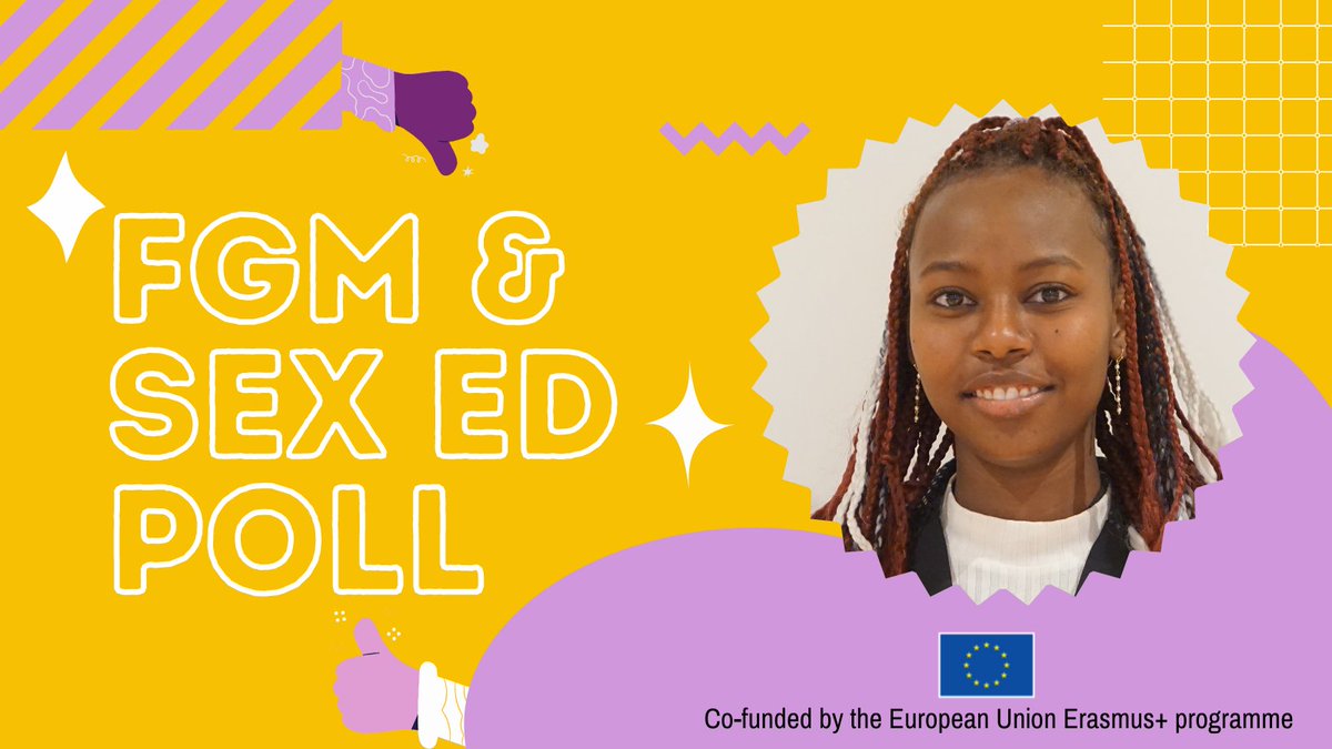 ENDFGM_Network's tweet photo. 🚨POLL

Today, our Youth Ambassador Bassmala Elbushary is taking over our Twitter to talk about SexEd&amp;FGM! 

As part of our contribution to the IPPF Project: "Joining the EU discussion on FGM&amp;SexEducation in 2022", she wants to hear from YOU and YOUR views about it.

Poll below👇 https://t.co/Iwr3lhmEw5