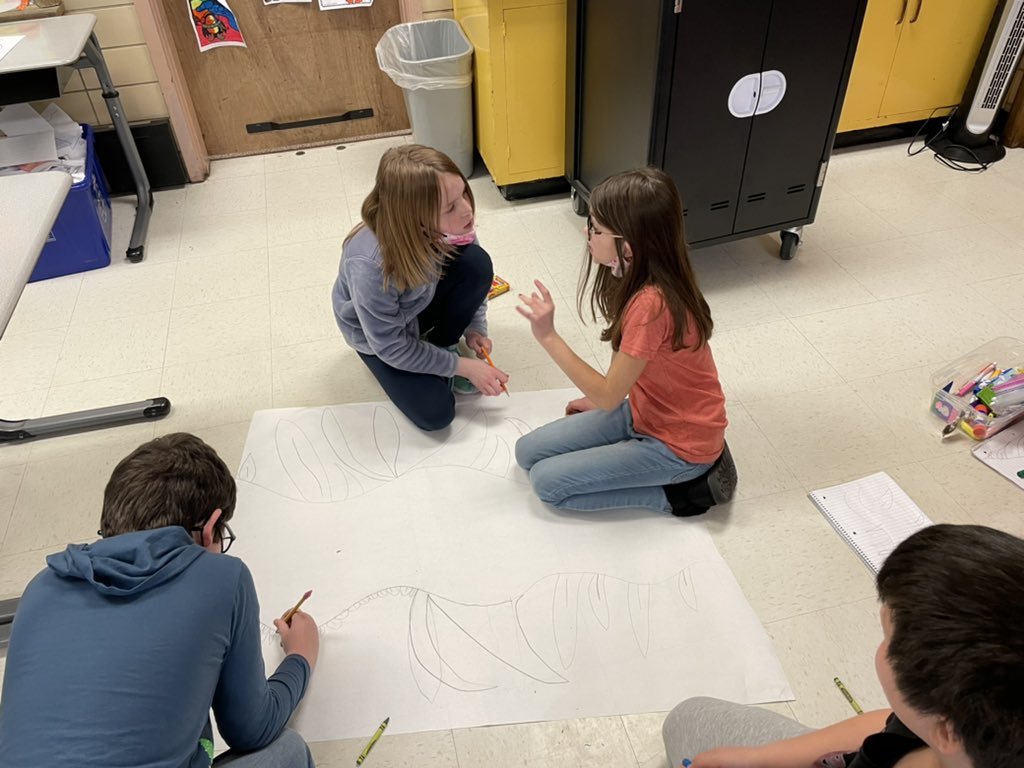 ldevriesbgcs's tweet photo. Team work makes the dream work. We are working together in groups to make our own beanstalk after reading Jim and the Beanstalk. Tomorrow we will practice our measuring skills! #KIDSFirst #BridgesMath @KaraffaAlyssa @angschaal https://t.co/adlkwEusZZ