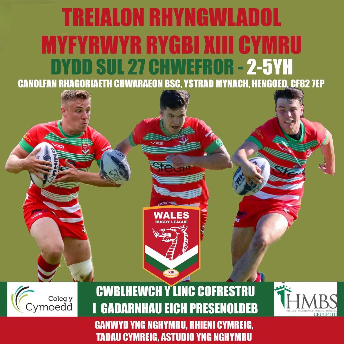 WRLStudents's tweet photo. 🏉 STUDENT TRIALS/TREIALAU MYFYRWYR

Just more days until our trials! Sign up today! 

🏴󠁧󠁢󠁷󠁬󠁳󠁿 Do you want to play for @WRLStudents #rugbyleague @IntRL men? Please complete the attached form.
1/2 https://t.co/fTCWa5edWm