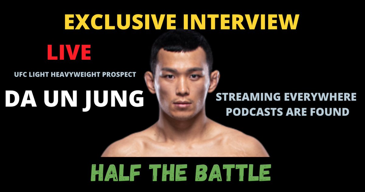 Dan (@bestfightpicks) on Twitter photo RT EXCLUSIVE: 🇰🇷 @UFC light heavyweight prospect DA UN JUNG (<a href="/fighter__jeong/">Da Woon Jung 정다운</a>) on <a href="/HalfTheBattleHQ/">Half The Battle Podcast</a>
🔊 Spotify:
open.spotify.com/episode/4G5NOs…
🔊 iTunes:
podcasts.apple.com/us/podcast/417…
🔊 Soundcloud:
soundcloud.com/bestfightpicks…
📺 YouTube:
youtu.be/cTsdcDHq9mM RT EXCLUSIVE: 🇰🇷 @UFC light heavyweight prospect DA UN JUNG (<a href="/fighter__jeong/">Da Woon Jung 정다운</a>) on <a href="/HalfTheBattleHQ/">Half The Battle Podcast</a>
🔊 Spotify:
open.spotify.com/episode/4G5NOs…
🔊 iTunes:
podcasts.apple.com/us/podcast/417…
🔊 Soundcloud:
soundcloud.com/bestfightpicks…
📺 YouTube:
youtu.be/cTsdcDHq9mM