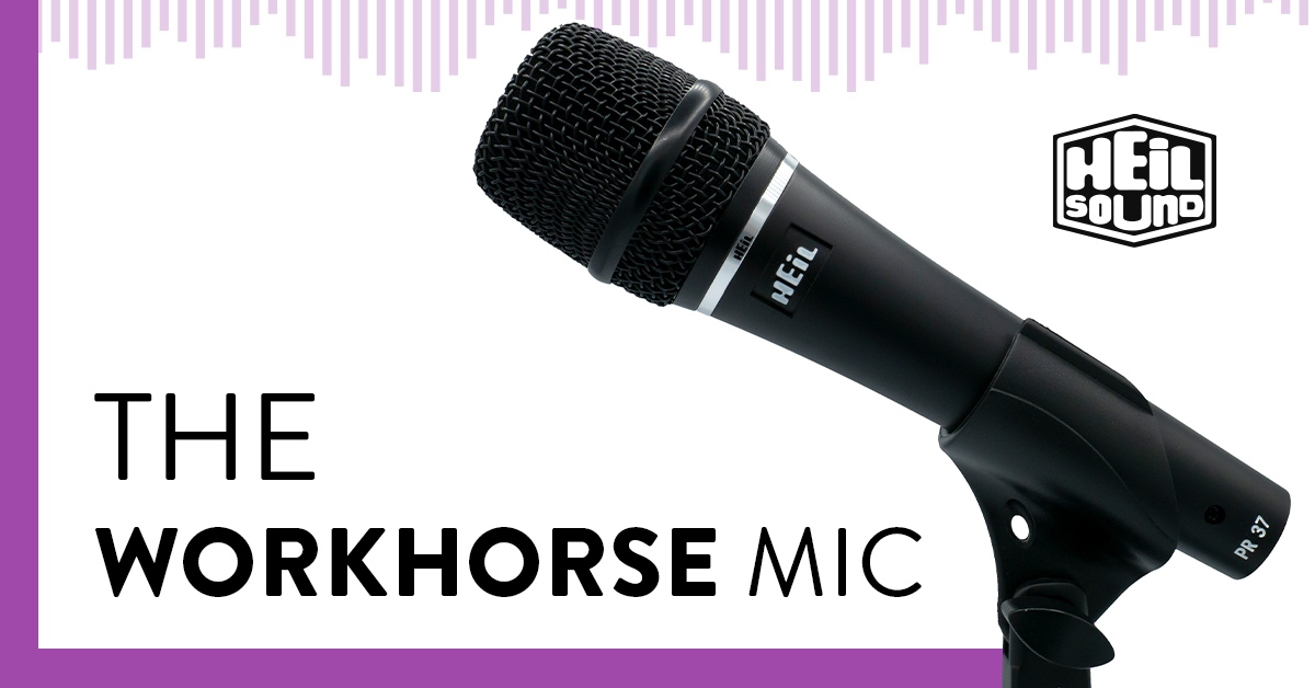 Heilsound's tweet photo. The PR 37 is the next step in the evolution of our vocal microphones. Featuring a high-quality frequency response, it excels in any live sound situation.
https://t.co/WUmeadCcmI
#HeilSound #LiveMic #DrumSound https://t.co/Mz4G3tOFAi