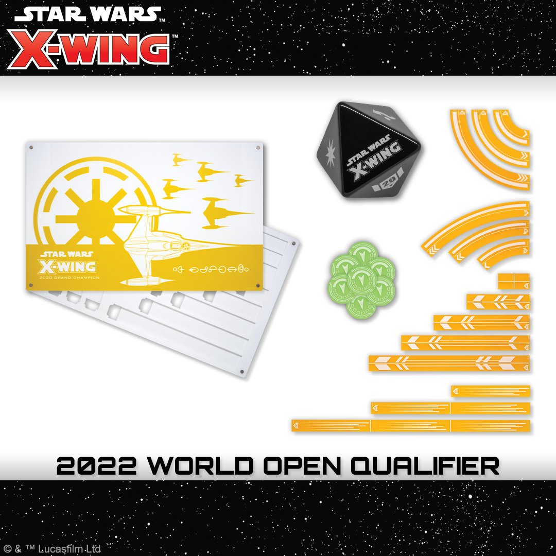atomicmassgames's tweet photo. Check out some of the prizes you could win at the 2022 World Open Qualifier for #StarWarsXWing at Adepticon in March! Register for this event here today: https://t.co/GxJrfQEm2Z https://t.co/brrZsVWcn6