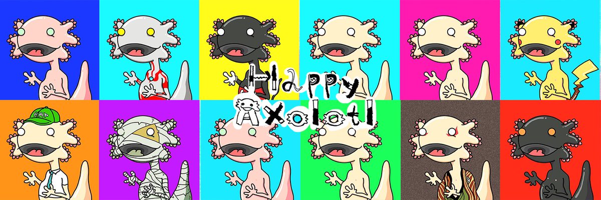 axohappy00's tweet photo. @tsuccy_money ”何にでもなれるキャラクター“
『Happy Axolotl』

#NFTアート　#NFT #NFTs #多様性 https://t.co/fg7nioXBjf