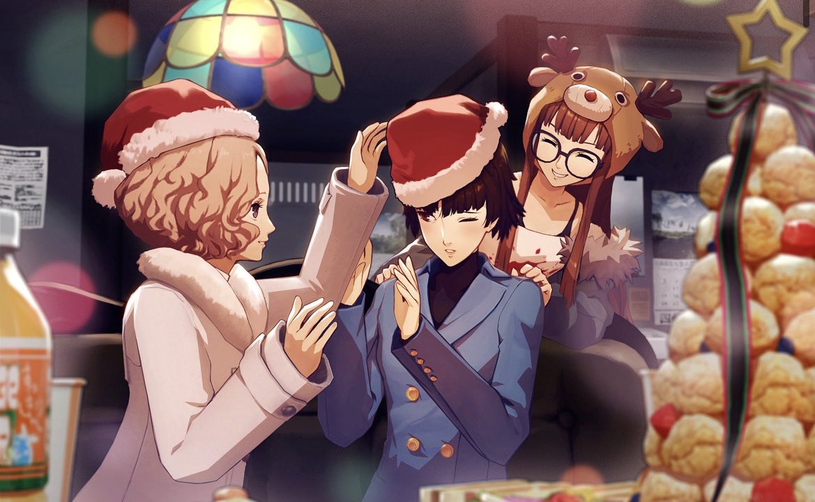 #p5r with haru and futaba <3