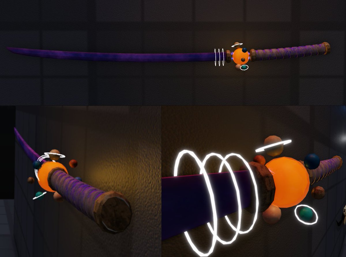 Syveloper's tweet photo. - Solar Katana -

I'm getting better at texturing lol
I'm pretty proud of this one ngll

#Roblox #RobloxDev https://t.co/v2eP7f4s3d