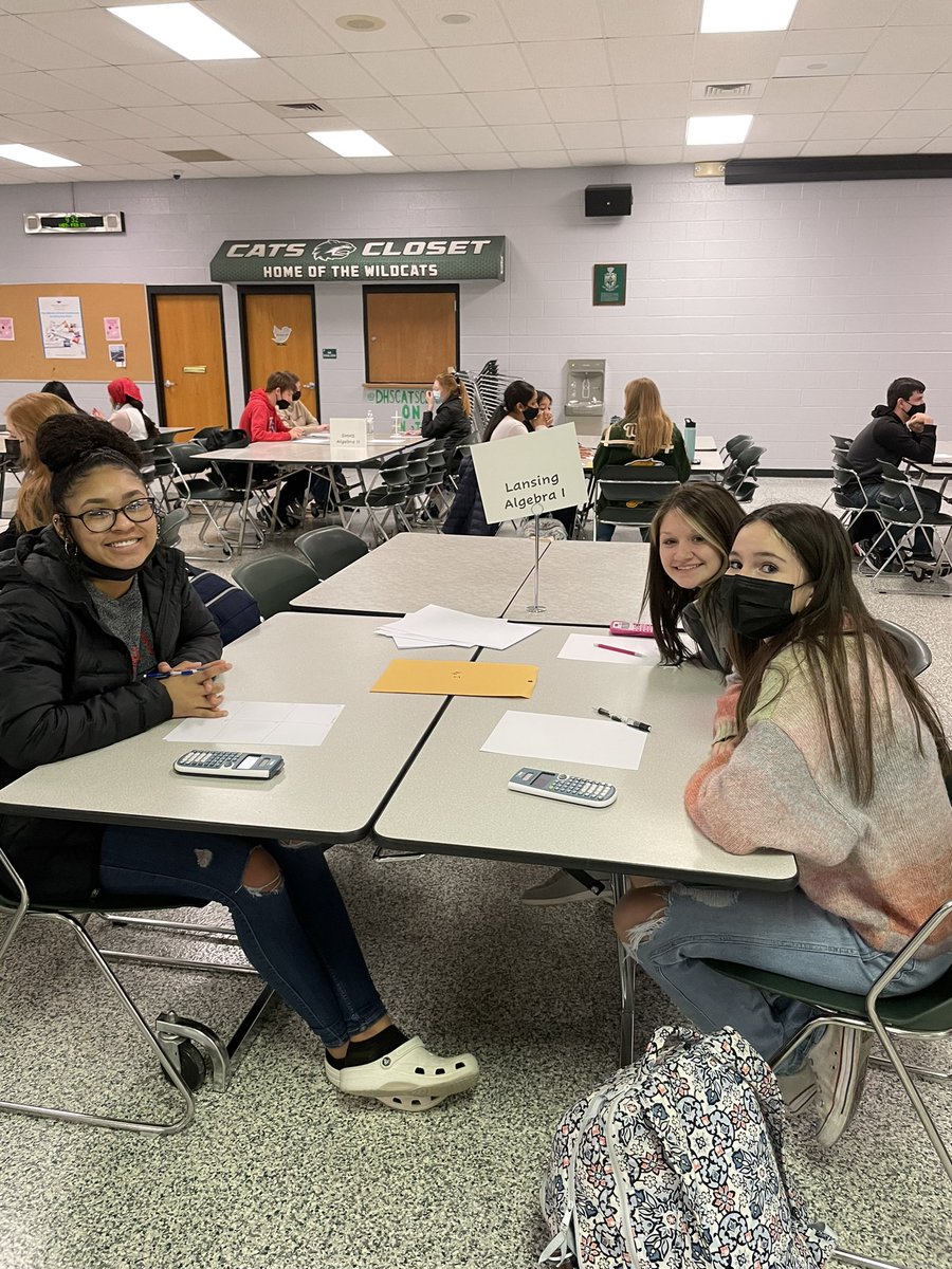 LHSHarrison469's tweet photo. Lansing students competing in the UKC math competition today. #proudofthepride 🦁 https://t.co/nNyMBcNHul