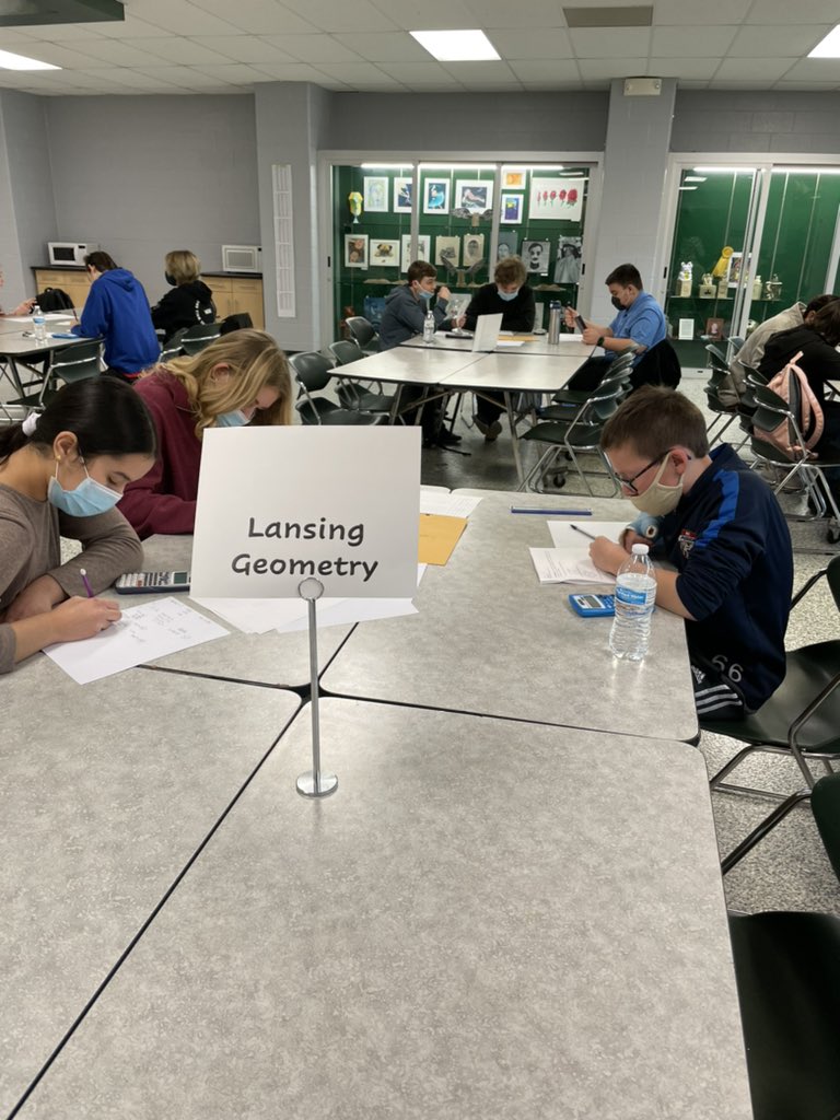 LHSHarrison469's tweet photo. Lansing students competing in the UKC math competition today. #proudofthepride 🦁 https://t.co/EoJrdIyjpQ