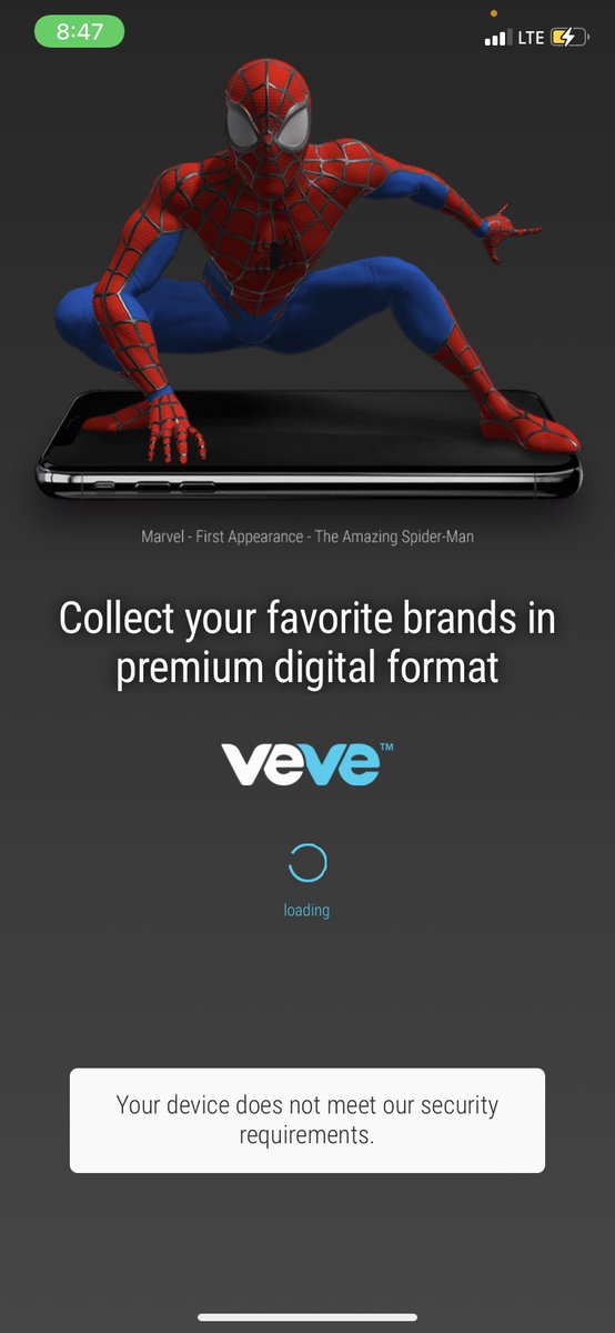 troy_nft101's tweet photo. @veve_official uh i’m not a bot and this happened #veve https://t.co/lPCOTtqE8b