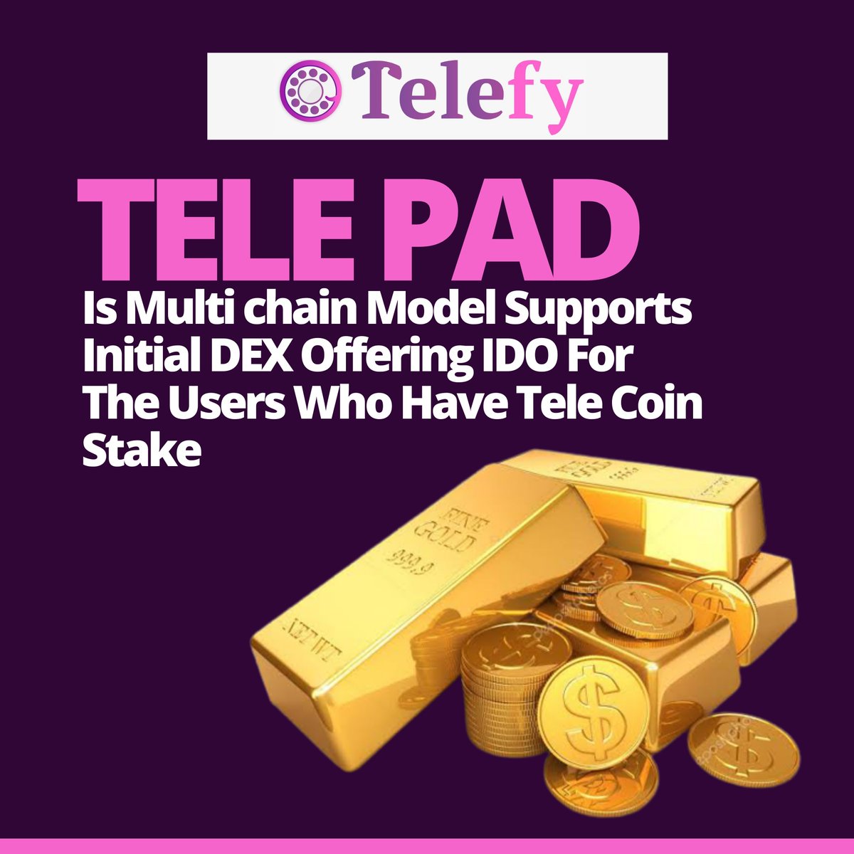 TelefyConnect's tweet photo. 👉🏻Tele PAD is multi chain initial DEX offering launch PAD, users who stake TELE coin can participate in TELE PAD project launch offering💯
.
Learn more about us at https://t.co/Nt07hKKbzg💫
.
💫LightPaper:
https://t.co/CZgh6eyMcK
.
💫Twitter:
https://t.co/2o8IKezRV3 https://t.co/ImPLtN8nDw