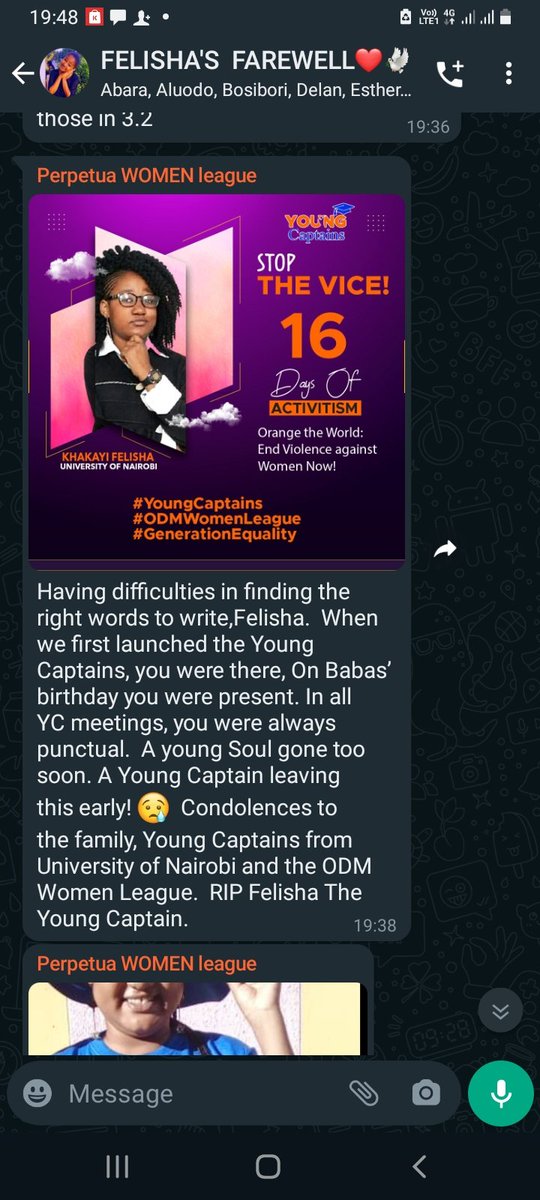 Bella Nadera Oluoch (@belindaauma10) on Twitter photo Rest In Peace Felishia
Baba has lost a hero
Young Captains have lost a friend.
<a href="/RailaOdinga/">Raila Odinga</a>
@Mponjiwa
@RailaTosha2022
@AzimioTurks
<a href="/young_captains/">Azimio Young Captains</a>
Fly in Peace Captain Wa Baba Rest In Peace Felishia
Baba has lost a hero
Young Captains have lost a friend.
<a href="/RailaOdinga/">Raila Odinga</a>
@Mponjiwa
@RailaTosha2022
@AzimioTurks
<a href="/young_captains/">Azimio Young Captains</a>
Fly in Peace Captain Wa Baba