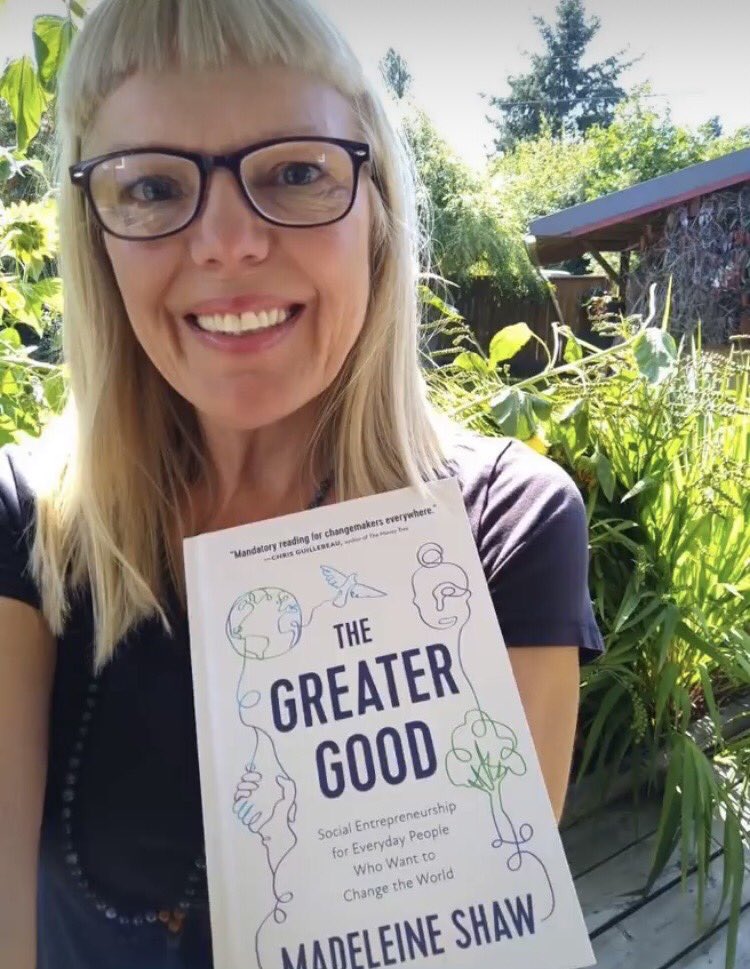 daysforgirlsca1's tweet photo. Book Club!

#DfGCanada 1st ever virtual #bookclub begins now. 
It is for anyone involved in DfGCS or anyone interested in #MenstrualHealth. 
The 1st book is GREATER GOOD by Canadian #socialentrepreneur, Madeleine Shaw, check it out  @greatergoodread 

Message to get a zoom link! https://t.co/5CHvC8Y3iE