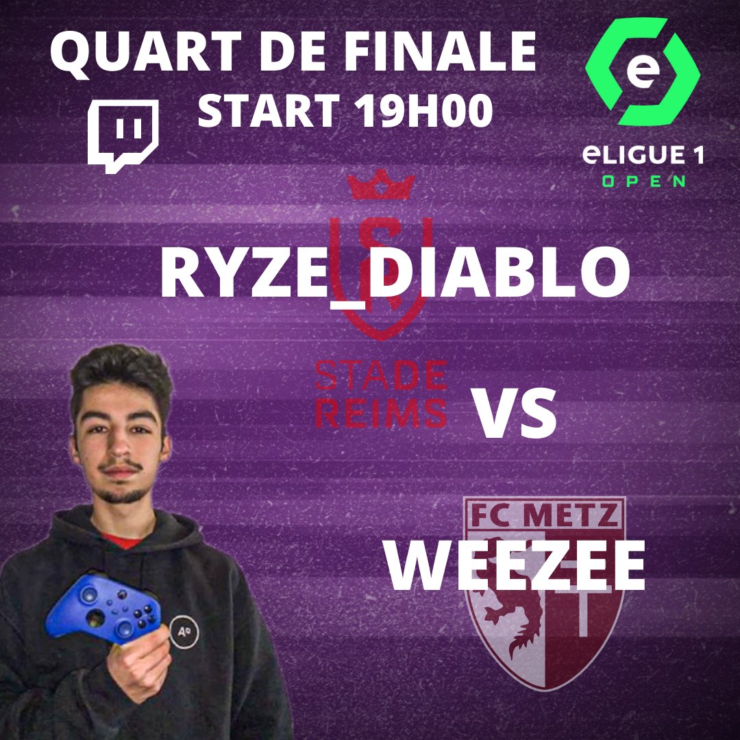 VSTolosa's tweet photo. Dès 19h00 retrouvez notre joueur @RyzeDiablo qui va disputer son quart de finale de la @eligue1open. Vous pourrez suivre le match sur sa chaîne #twitch
⬇️⬇️⬇️⬇️⬇️⬇️⬇️⬇️⬇️⬇️⬇️⬇️⬇️⬇️⬇️⬇️⬇️⬇️⬇️
https://t.co/ZjK89YrFOH
On y croit 💪 #GOVST #FIFA22 #ELIGUE1OPEN https://t.co/yClxHFO2e8