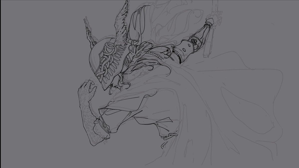 Elden Ring sketch that I wont finish until the game is already out, but wanted to show anyway 