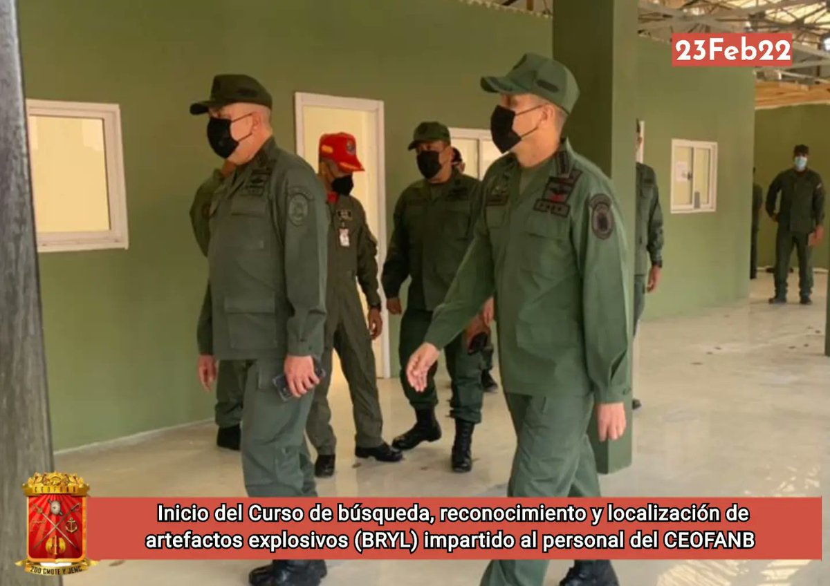 duboulayperozo's tweet photo. Comprometidos con la capacitación de nuestras tropas, este #23Feb acompañé al GJ @dhernandezlarez Cmdte del @libertad003, quien dio inicio al Curso #BRYL que se estará dictando al personal militar plaza del CEOFANB, impartido por los especialistas del #Daex. https://t.co/0RxuMKyvRj