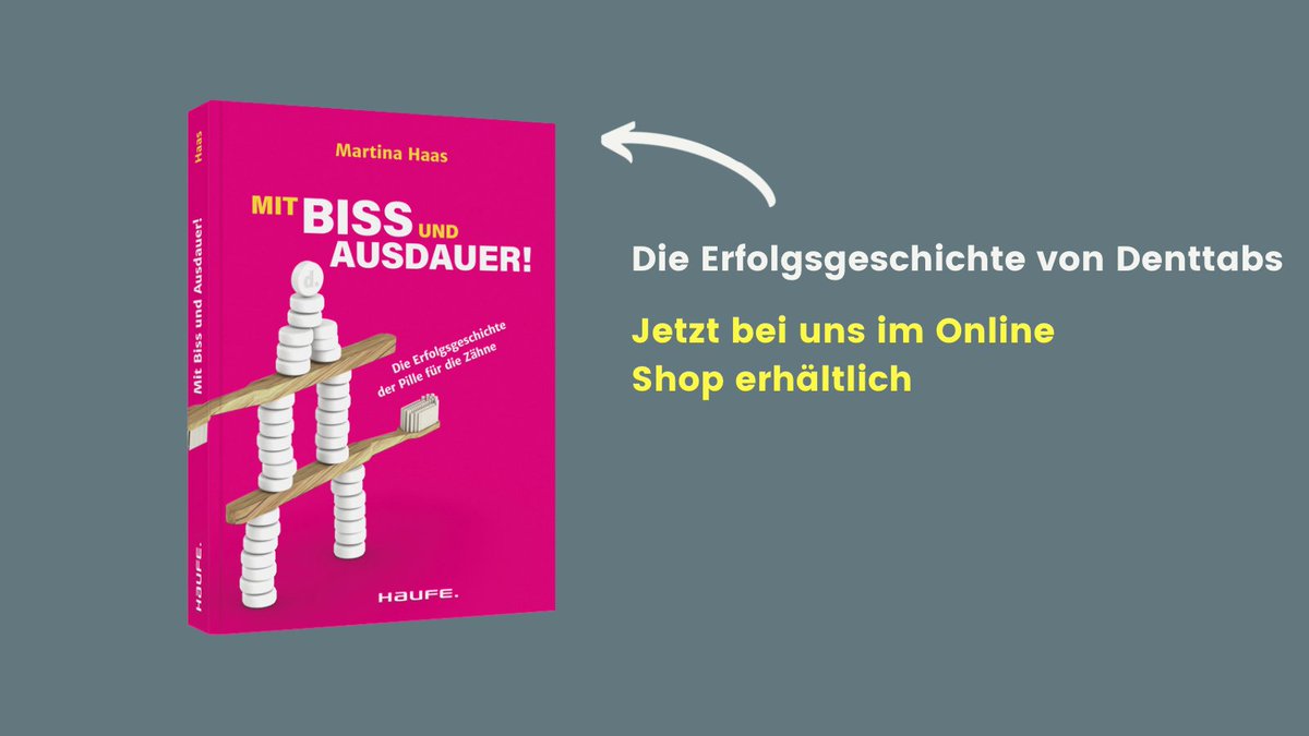 #Mut zahlt sich aus. Der Meinung ist auch Bestseller-Autorin <a href="/haasberlin/">Martina Haas</a> Haas. In ihrem neuen Buch "Mit Biss und Ausdauer" ist sie in die Denttabs Welt abgetaucht und berichtet vom steinigen Weg bis zum #Erfolg der #Zahnputztablette. #denttabs #successtory #entrepreneurship