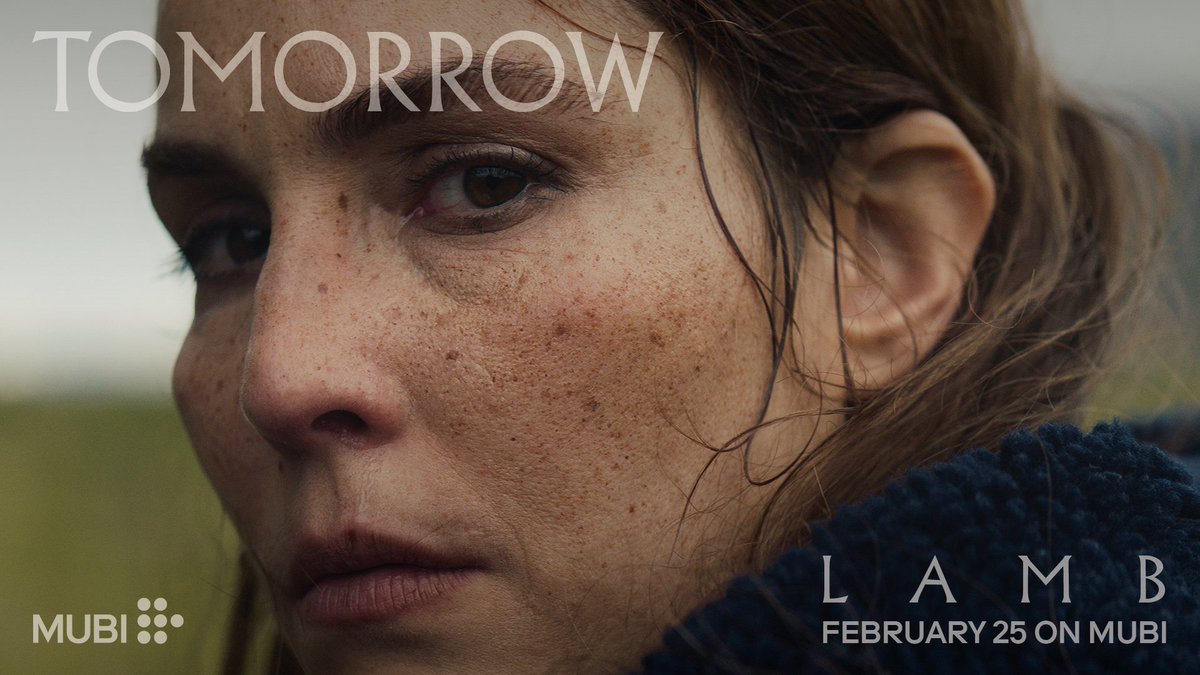 mubiuk's tweet photo. Noomi Rapace gives a career-best performance in the unshakeable Icelandic folk-horror LAMB. 

Streaming exclusively from tomorrow. A MUBI Release. https://t.co/HT4BxiSi8t