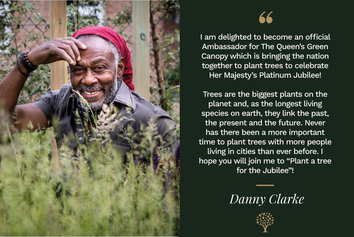 QGCanopy's tweet photo. We are proud to announce British Garden Designer Danny Clarke @theblkgardener as a QGC Ambassador!🎉

Tune into @BBCTheOneShow tonight live from Buckingham Palace to hear Danny talk to @MissAlexjones @ronanofficial about how everyone can get involved in planting #Jubilee trees!🌳 https://t.co/jDZZ5pVlDw