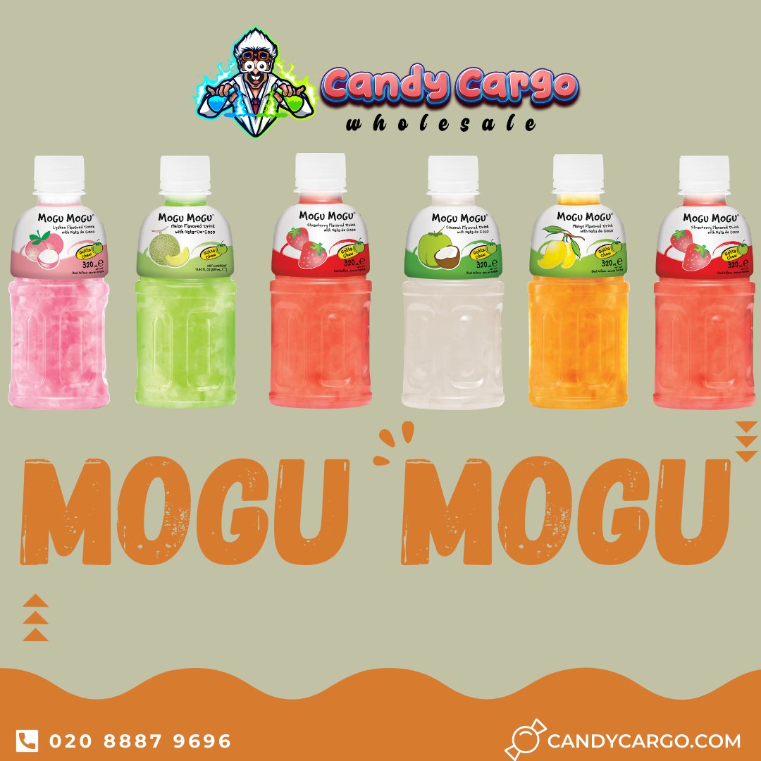 cargo_uk's tweet photo. Bring an exotic theme to your shop. Mogu Mogu is a new winner. Sign up on https://t.co/Ilo7JKtgSr and see wholesale prices. We do free delivery! (T&amp;Cs apply)

#candycargo #americancandy #mogumogu #drinks #americansweetsuk #americansweets #candywholesale #candytoy #americancandyuk https://t.co/kTmkhn6bMO