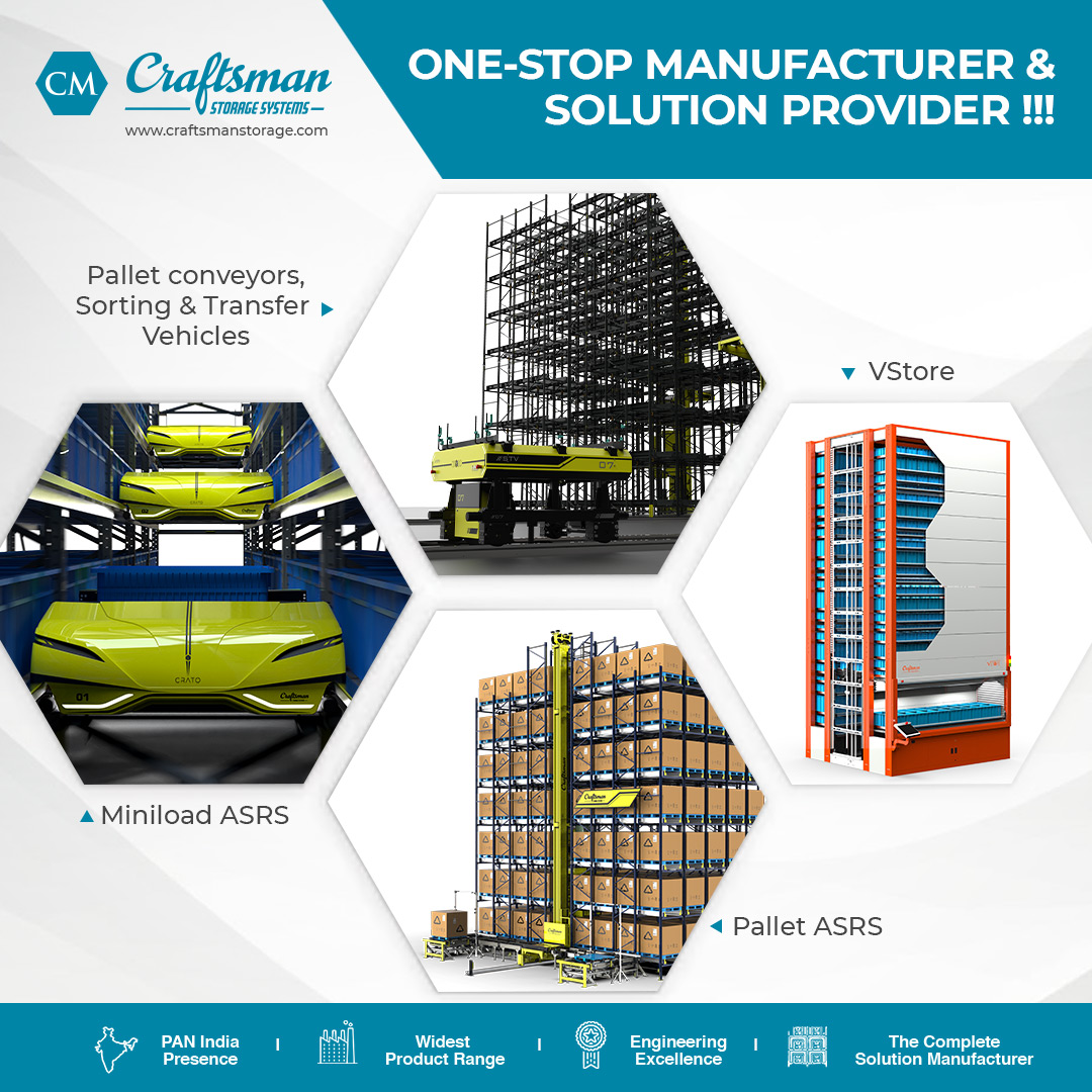 Craftsmanindia1's tweet photo. Craftsman Storage Systems is a division of Craftsman Automation, an integrated manufacturer of racking, shelving, automated storage, and retrieval systems
Visit us - https://t.co/zUjgPZbrQ9
#selectivepalletracking #storagesystems #CraftsmanStorageSolution https://t.co/p9HwBWrOn9