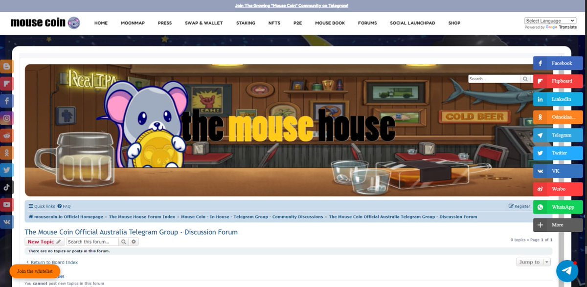 mousecoin_io's tweet photo. In addition to the many utilities we have onboard, introducing the "Mouse House Forum".  

An interactive community discussion platform where our users can open up threaded topic starters, post replies, comment, communicate with one another and much more.

#MouseCoin #1000xgem https://t.co/RQxYiz5P4I