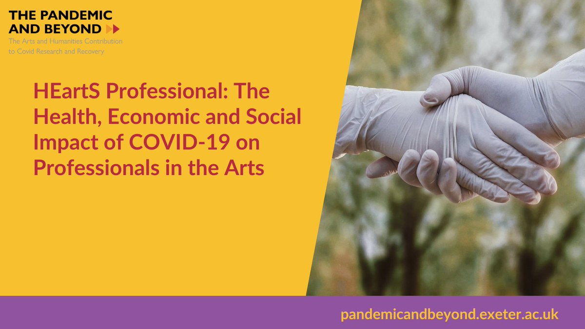 🚨This is so important🚨
The Hearts Professional Project led by <a href="/AaronWilliamon/">Aaron Williamon</a> <a href="/CPerfSci/">Centre for Performance Science</a> investigated the effects of #Covid-19 Lockdown 1.0 on working patterns, income and wellbeing among #performingarts professionals in the UK. #PandemicandBeyond