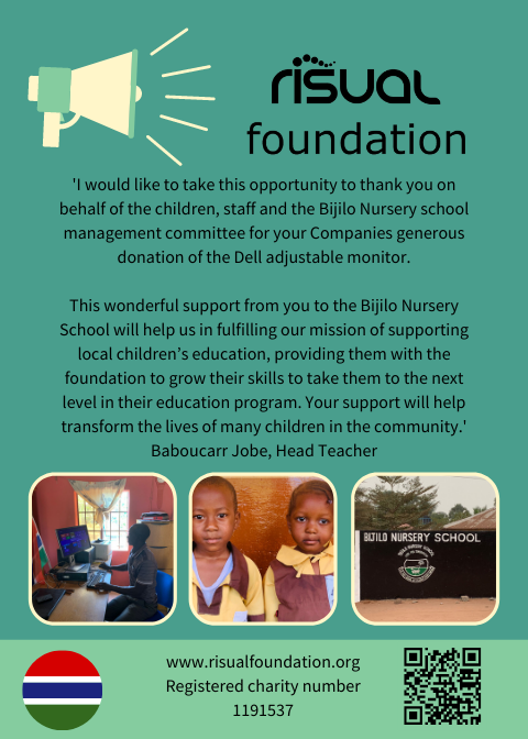 risufoundation's tweet photo. We love getting letters like this from Organisations we've supported! 

You may remember some time back that we talked about having a clear out - well here is proof of that in action! 

#GivingBack #risualFoundation #Bijilo https://t.co/mz4WdDOBP8
