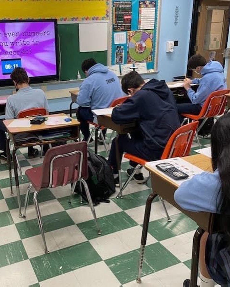 CatholicJerome's tweet photo. St. Jerome students had TWO much fun celebrating 2-22-22! From puzzles to math problems, writing prompts to movement, searching for pairs, 22:22 minutes of extra minutes of recess, and thinking about what their lives will be like when they are 22… https://t.co/hTAreHQvov