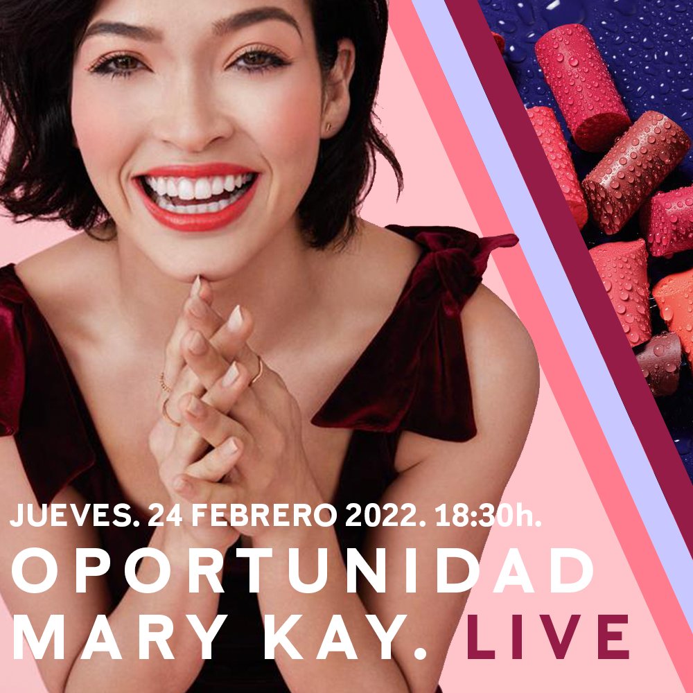 Por primera vez en Mary Kay España vamos a realizar un LIVE para hablar de la fantástica Oportunidad de Negocio Mary Kay que tenemos en esta Compañía. Tendrá lugar mañana, 24 de febrero, a las 18:30h desde nuestros perfiles oficiales en Facebook e Instagram. #VenAMaryKay