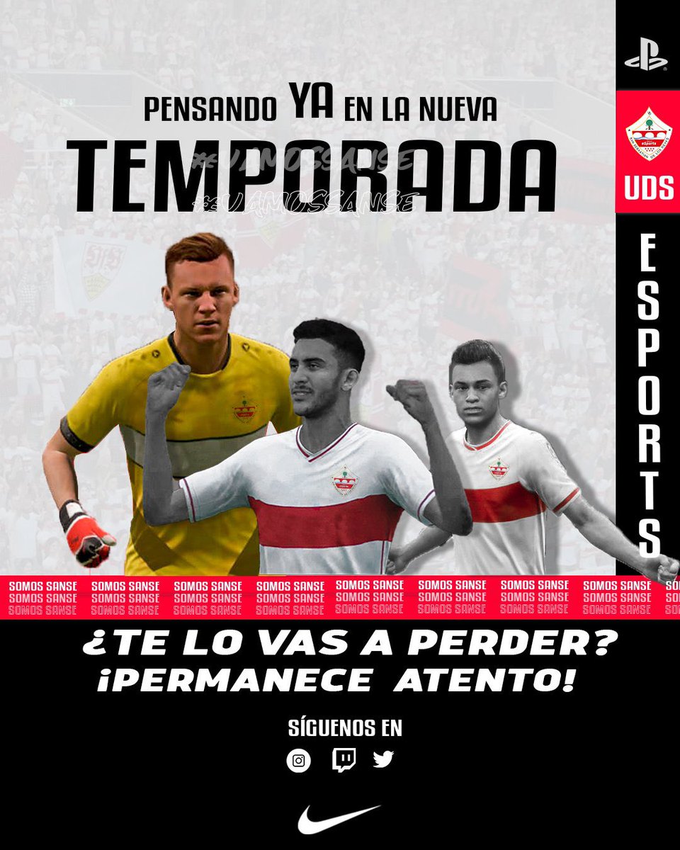UDSanseEsports's tweet photo. ¡NOS PONEMOS EN MARCHA DE CARA A LA PRÓXIMA TEMPORADA! 🏋️‍♀️

Permanece atento y no dudes en escribirnos si quieres competir con la UD Sanse.

4 División @VFOspain_ps (Temporada 12)
2 División @PLGeFootBall (Temporada 3)

@_chocolate3000 @AYUDAS_VFO @Ayudas_Fichajes @AyudasCPro https://t.co/lkfdbRH9P6