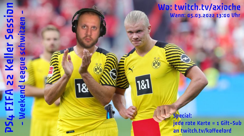 thekoffeelord's tweet photo. Moin Freunde,

am 05.03.2022 ist es bei meinem lieben Cousin "Axioche" mal wieder so weit. Eine #FIFA22 Keller Session wird gestartet. Er streamt das ganze auf #TwitchDE  und ich würde mich freuen wenn der eine oder andere bei ihm reinschaut auf:

https://t.co/bI0DSmy4OZ https://t.co/TXAz9js055