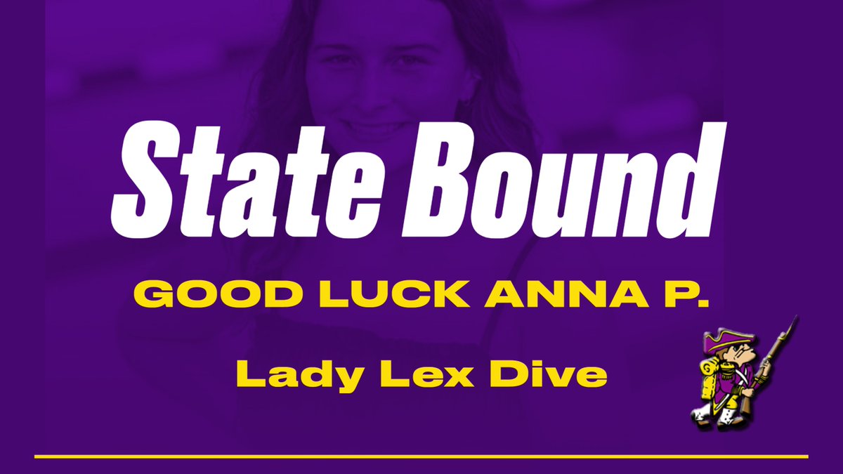Good Luck to Anna P. today at the State Dive Meet!!!!!

This is Anna's 3rd consecutive trip to Canton, way to represent the Purple and Gold!